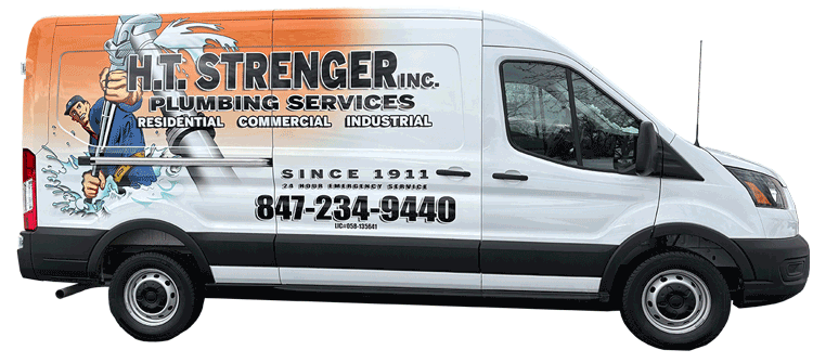 HT Strenger Plumbing truck