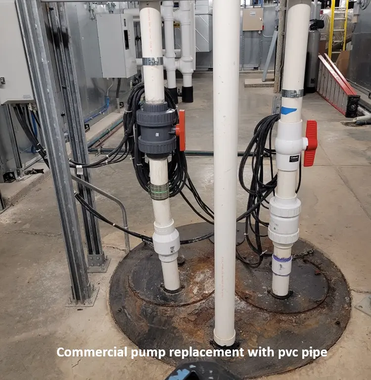 Commercial Pump Replacement with pvp pip