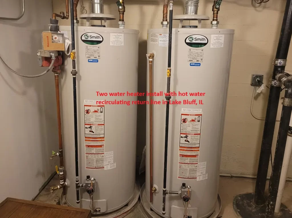 Two water heaters installed